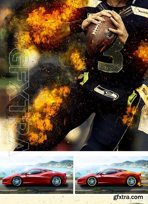 GraphicRiver - Fire Photoshop Action 17242101