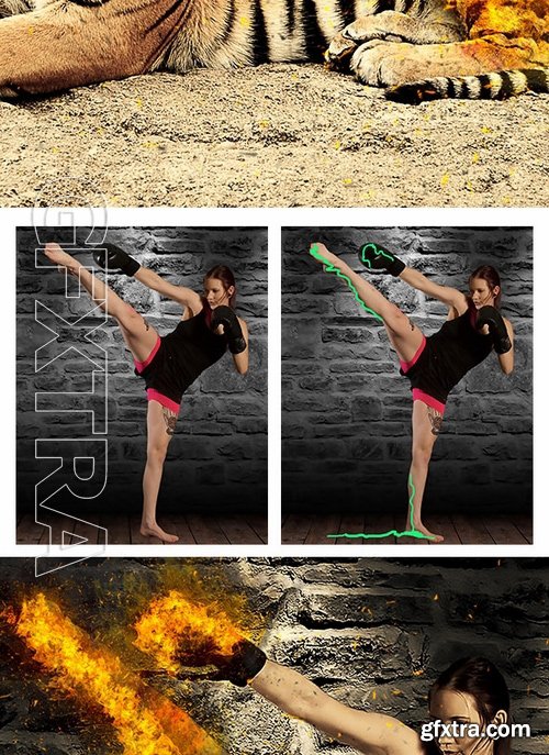 GraphicRiver - Fire Photoshop Action 17242101