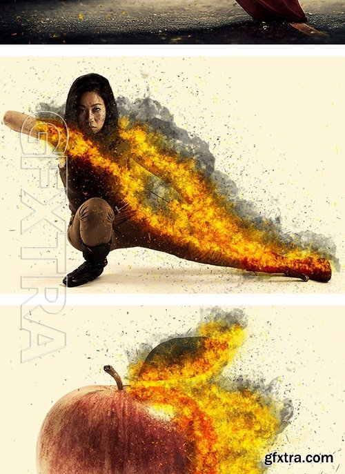 GraphicRiver - Fire Photoshop Action 17242101