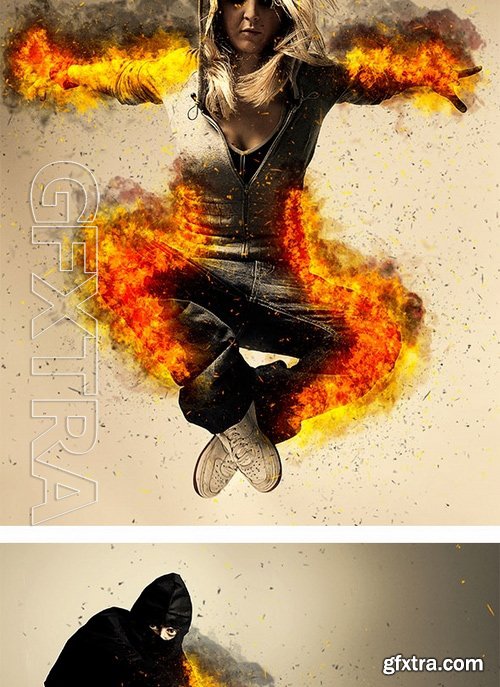 GraphicRiver - Fire Photoshop Action 17242101