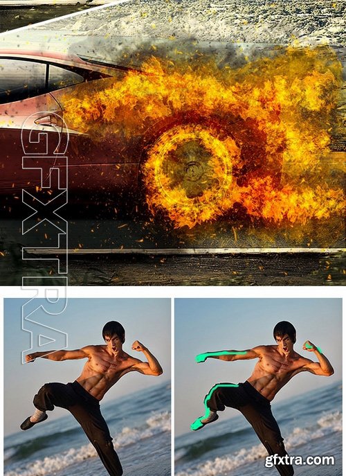 GraphicRiver - Fire Photoshop Action 17242101