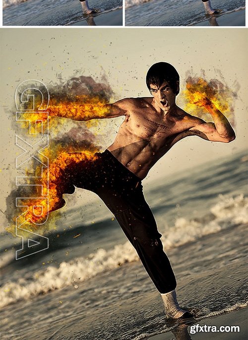 GraphicRiver - Fire Photoshop Action 17242101