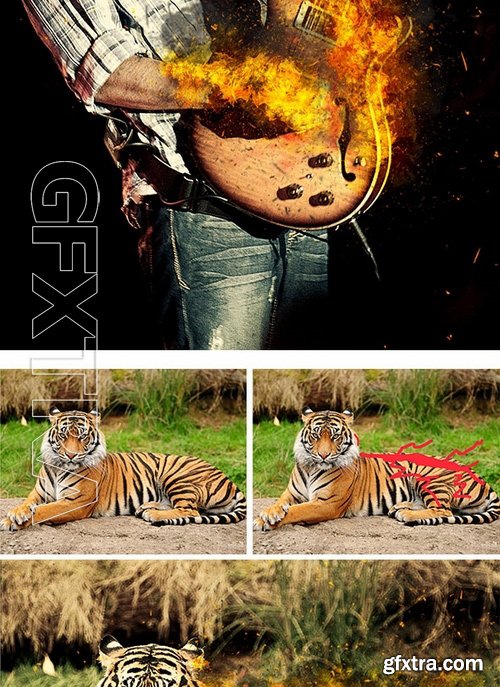 GraphicRiver - Fire Photoshop Action 17242101