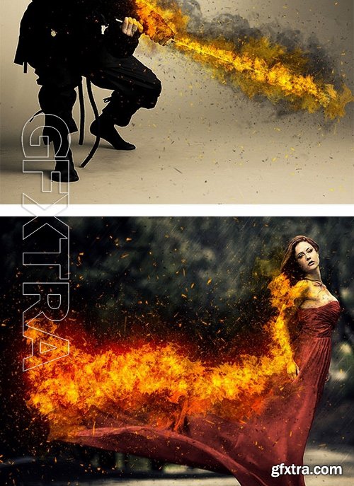 GraphicRiver - Fire Photoshop Action 17242101