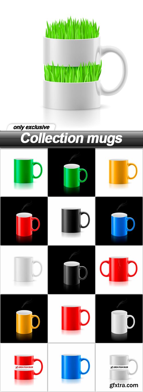 Collection mugs - 16 EPS