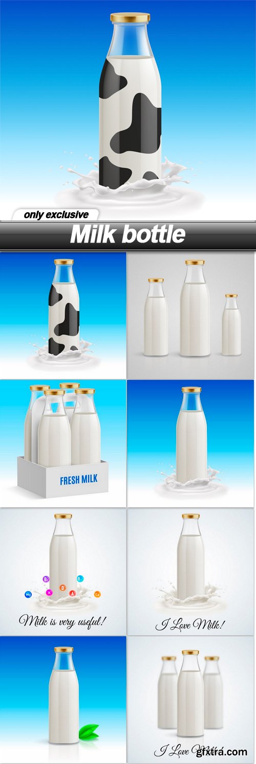 Milk bottle - 8 EPS