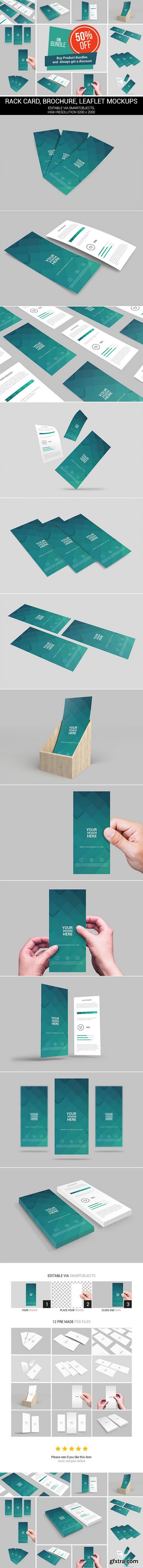 CM - 12 Rack Card and Brochure Mockup 753275