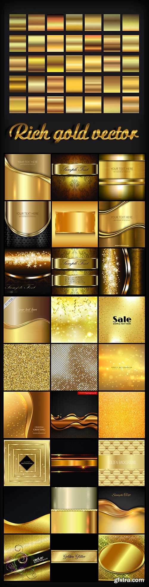 Rich gold vector