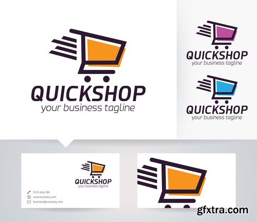 Online store logo - 5 EPS