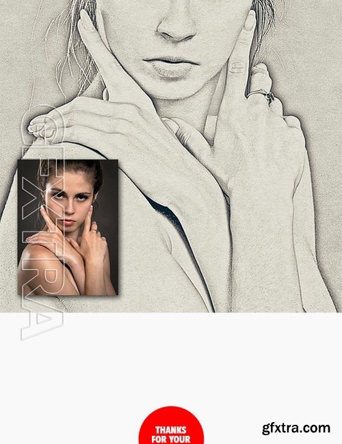 GraphicRiver - Realistic Pencil Sketch Photoshop Action 17224591