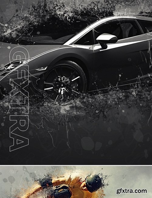 GraphicRiver - Scatter Photoshop Action 17229642