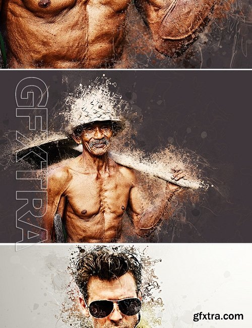 GraphicRiver - Scatter Photoshop Action 17229642