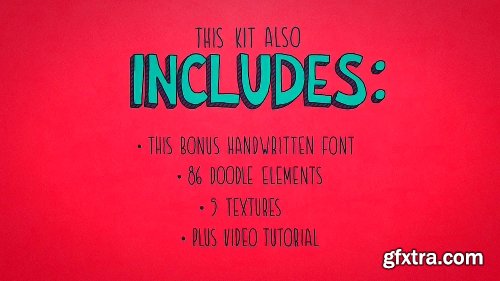 Videohive Doodle Typeface Kit 12324543