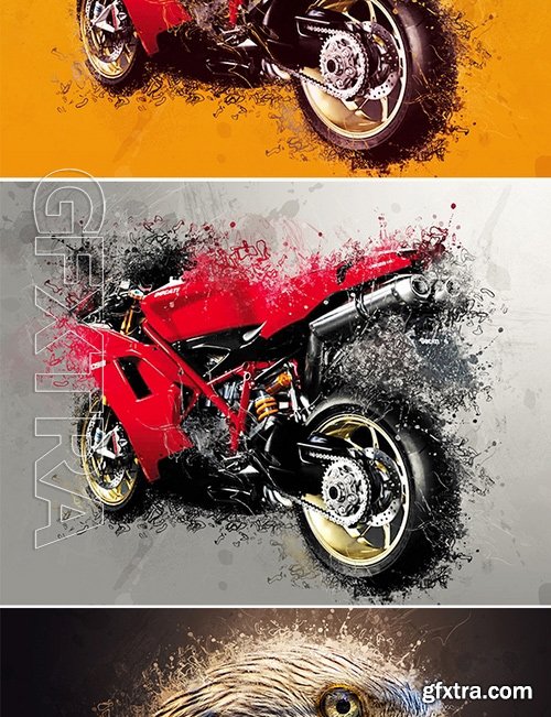 GraphicRiver - Scatter Photoshop Action 17229642