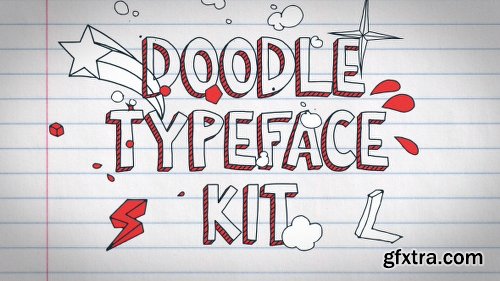 Videohive Doodle Typeface Kit 12324543