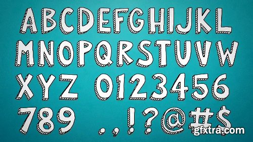 Videohive Doodle Typeface Kit 12324543