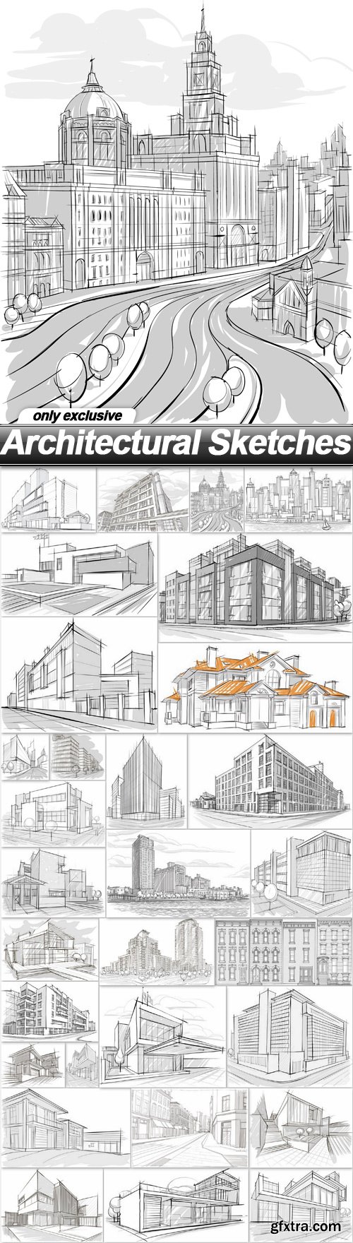 Architectural Sketches - 30 EPS