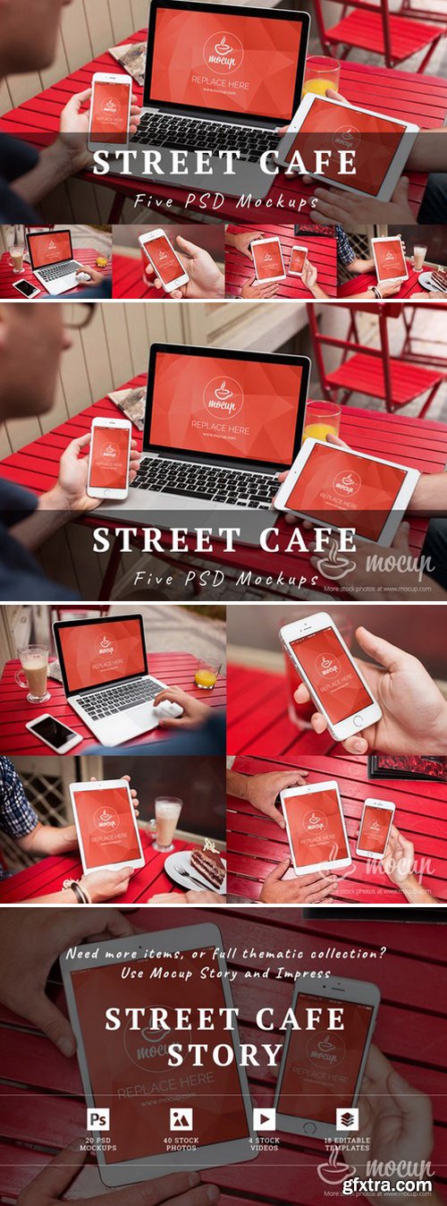 CM - 5 PSD Mockups Street Cafe 826446