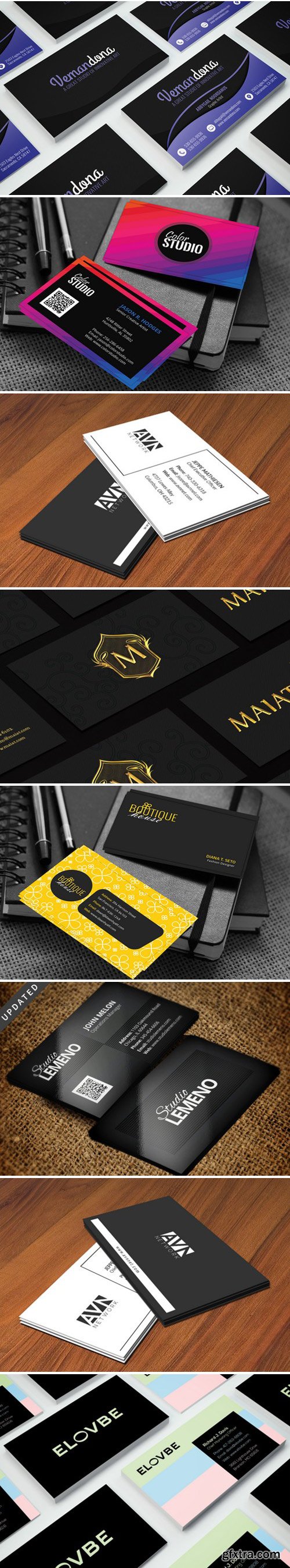 CM - 12 Creative Business Card Bundle 827063