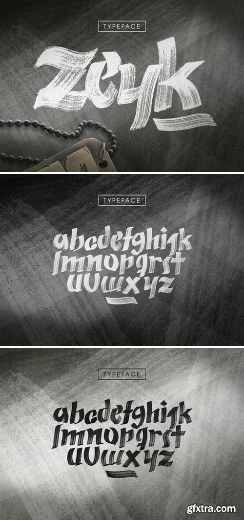 CM - Zeyk Brush Typeface 807244