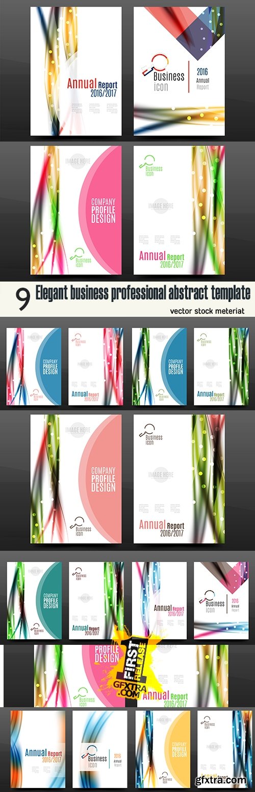 Elegant business professional abstract template