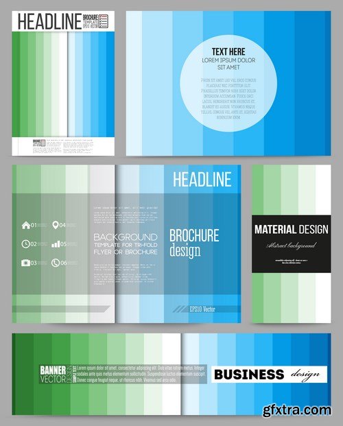 Business Templates for Brochure & Flyer 4 - 25xEPS