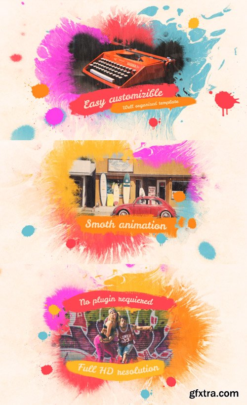 Videohive - Colorful Ink Slideshow - 17094960