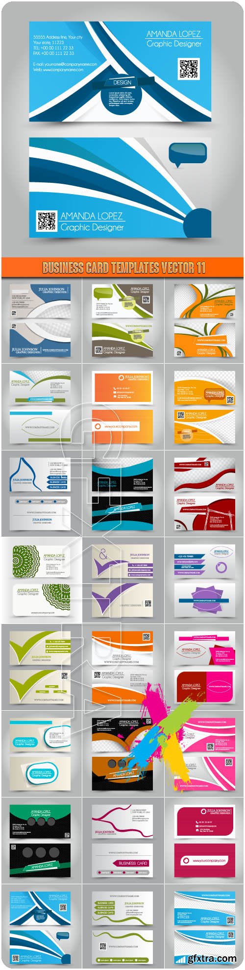 Business Card Templates vector 11