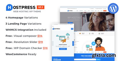 ThemeForest - HostingPress v1.0 - WHMCS Hosting WordPress Theme - 15392848