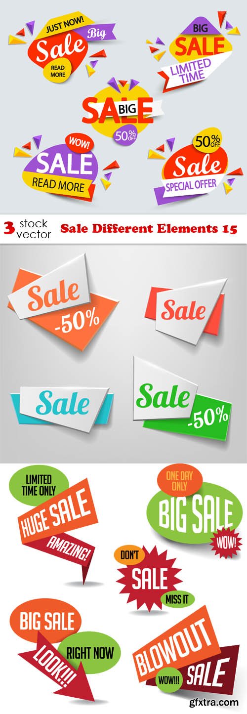 Vectors - Sale Different Elements 15