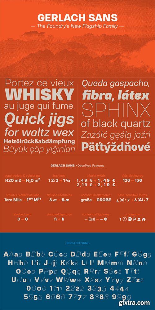 Gerlach Sans Font Family - 16 FONTS