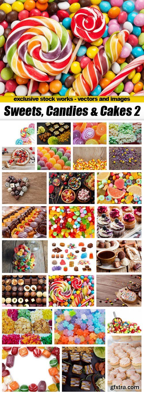 Sweets, Candies & Cakes 2 - 26xUHQ JPEG