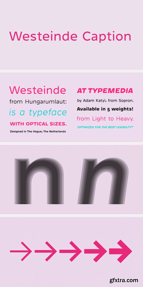 Westeinde Caption Font Family