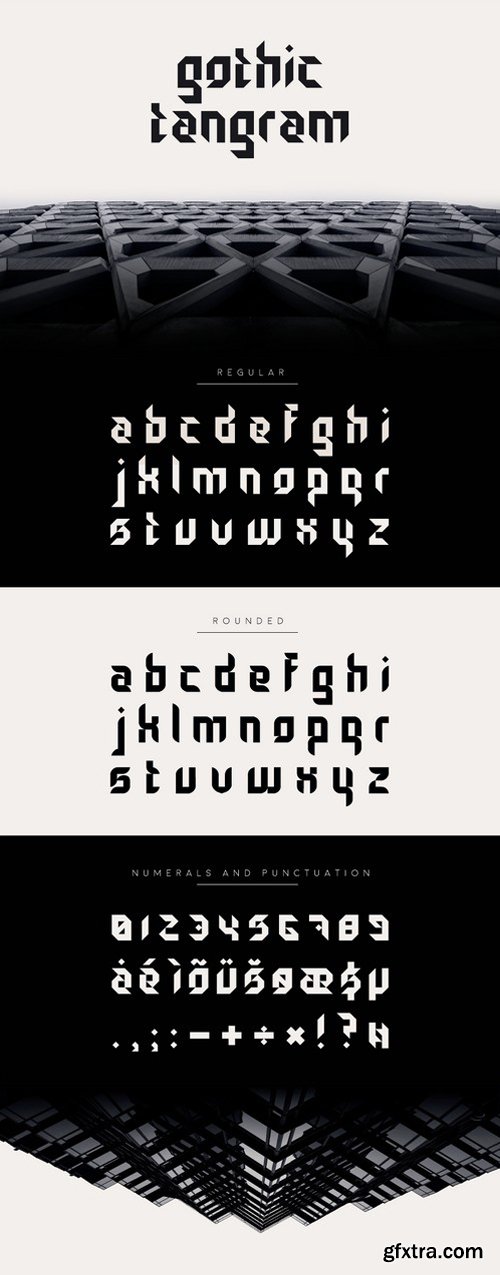 Gothic Tangram Font