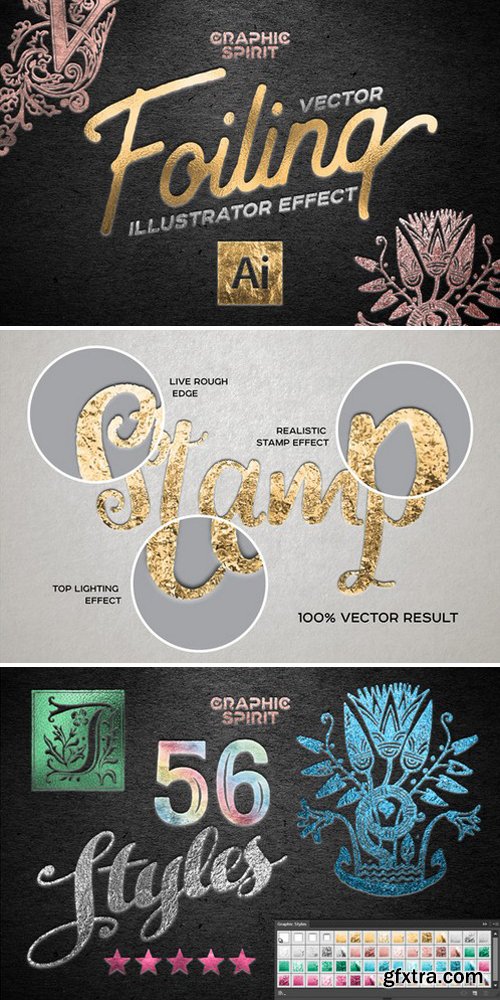 CM - Vector Foiling Illustrator Effect 809105