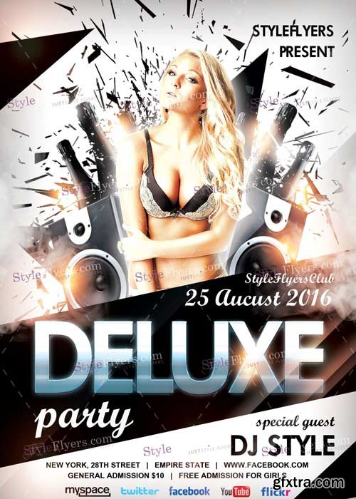 Deluxe Party PSD Flyer Template