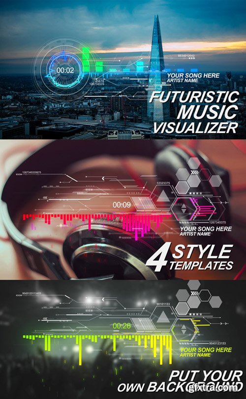 Videohive - Futuristic Music Visual - 17308441