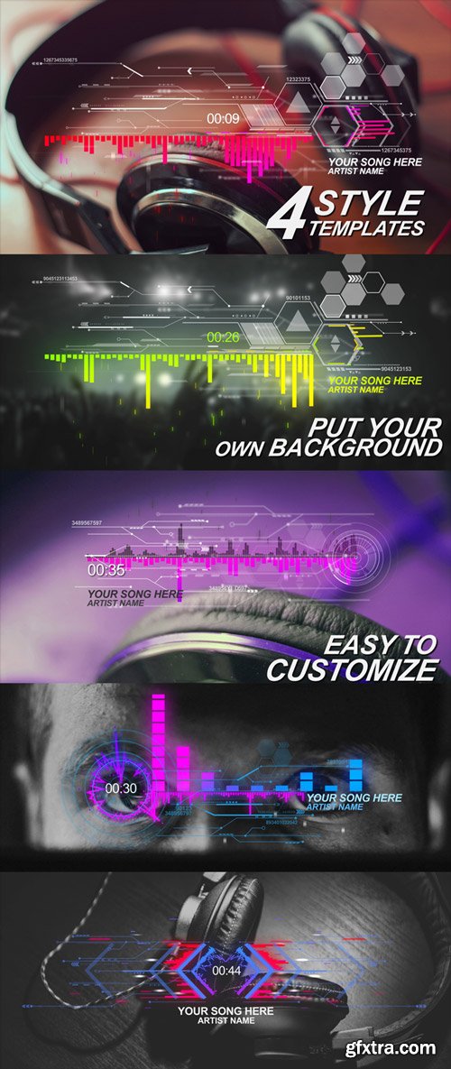 Videohive - Futuristic Music Visual - 17308441