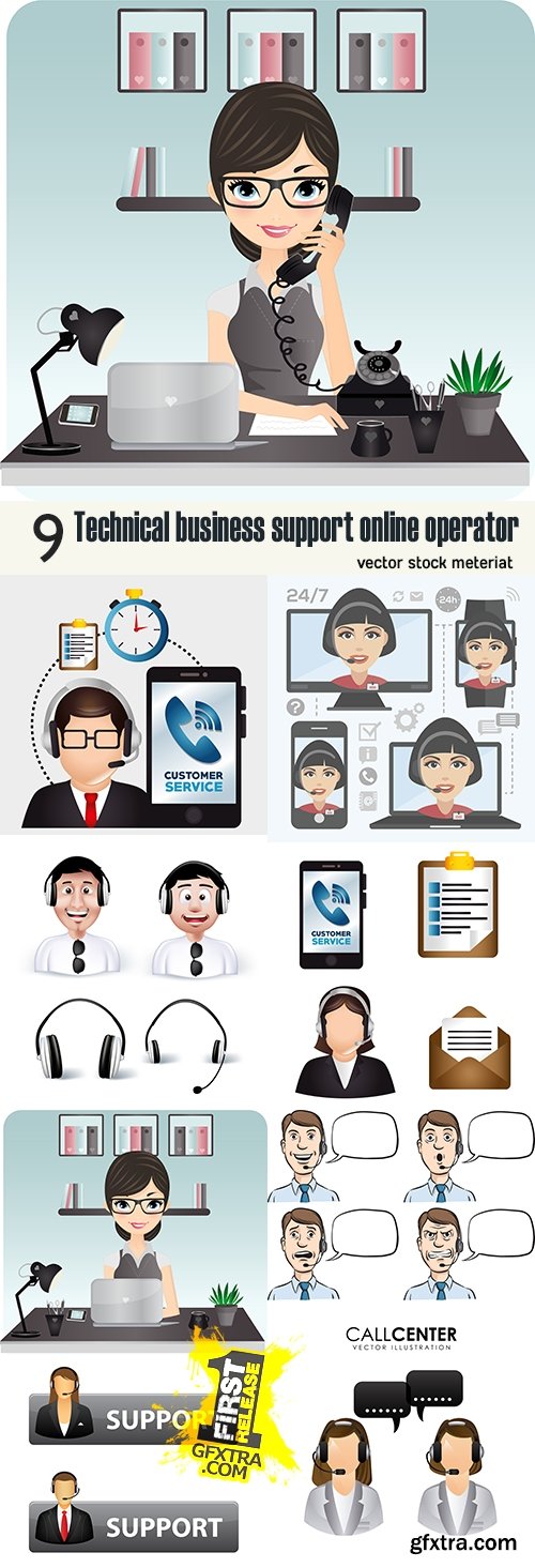 Technical business support online operator