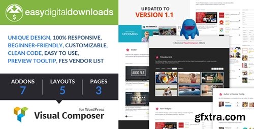 CodeCanyon - Easy Digital Downloads for Visual Composer v1.1.1 - 14408827