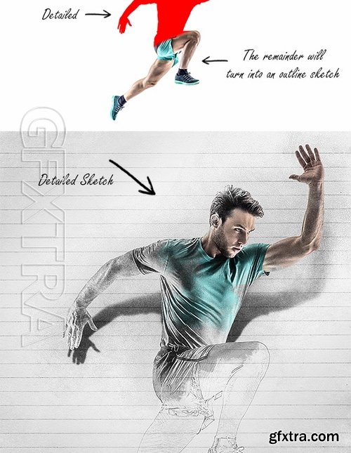 GraphicRiver - Sketch Photoshop Action (With 3D Pop Out Effect) 17361333