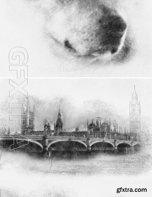 GraphicRiver - Sketch Photoshop Action (With 3D Pop Out Effect) 17361333