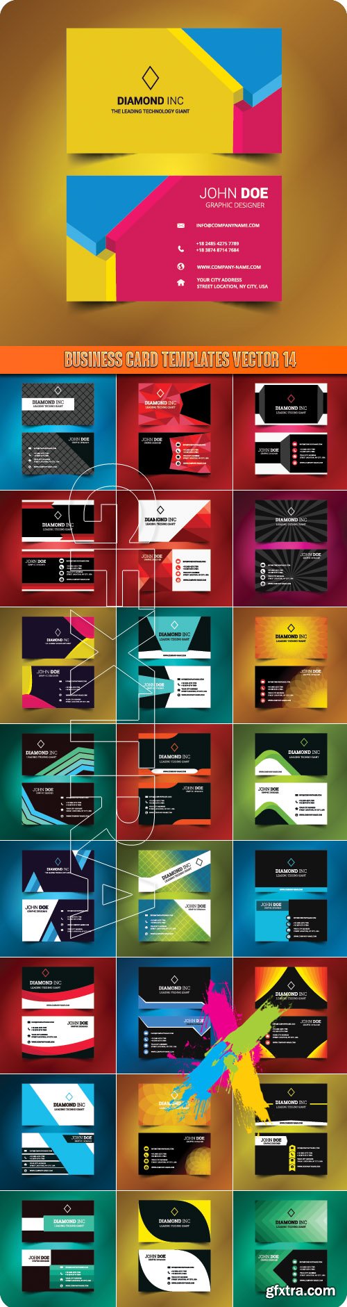 Business Card Templates vector 14