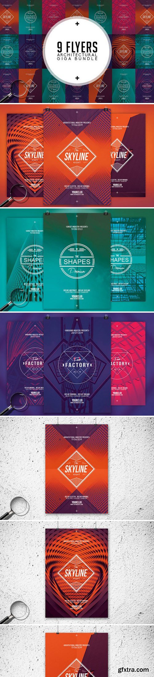 CM - Architectural Bundle | 9 Flyers 759231