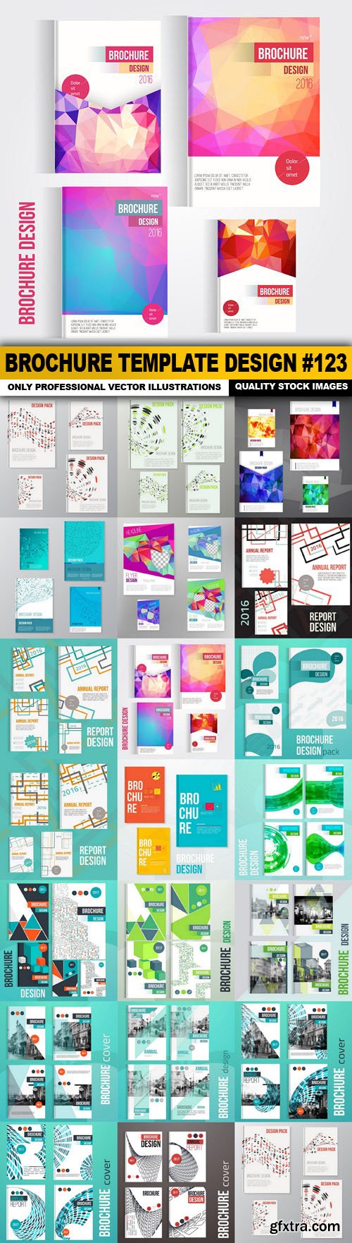 Brochure Template Design #123 - 20 Vector