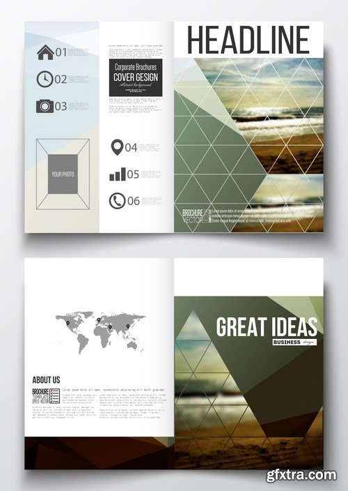 Business Templates for Brochure & Flyer 5 - 25xEPS