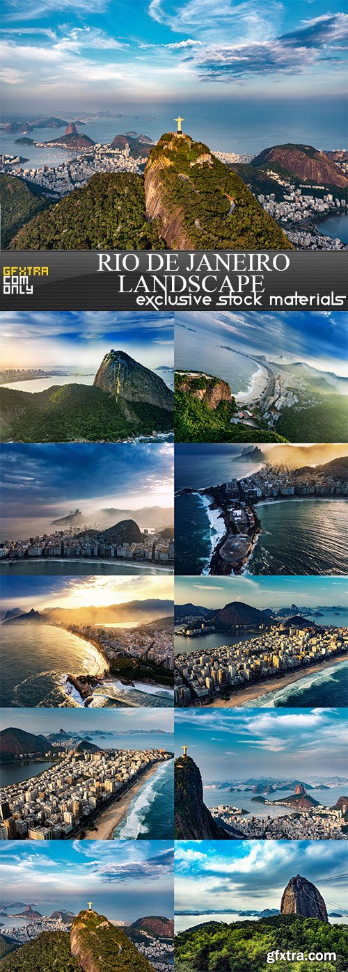 Rio De Janeiro Landscape, 10 x UHQ JPEG