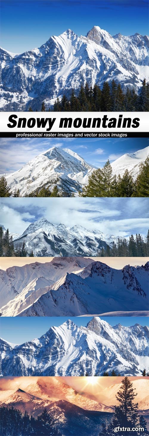 Snowy mountains - 5 UHQ JPEG