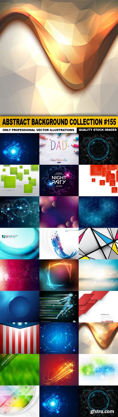 Abstract Background Collection #155 - 25 Vector