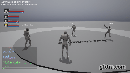 Unreal Engine 4 Marketplace Advanced Social System